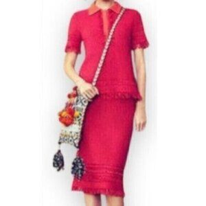 NWT Tory Burch Runway Two Piece Brielle Skirt and Top Set